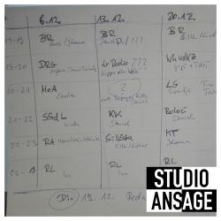 Studio Ansage On Air Sendeplan 2017